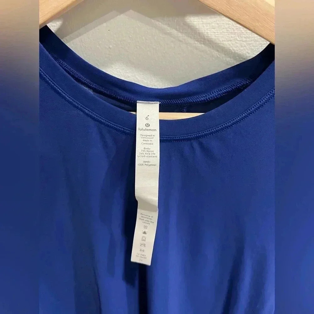 Lululemon Blue Open Tank - Picture 5 of 6